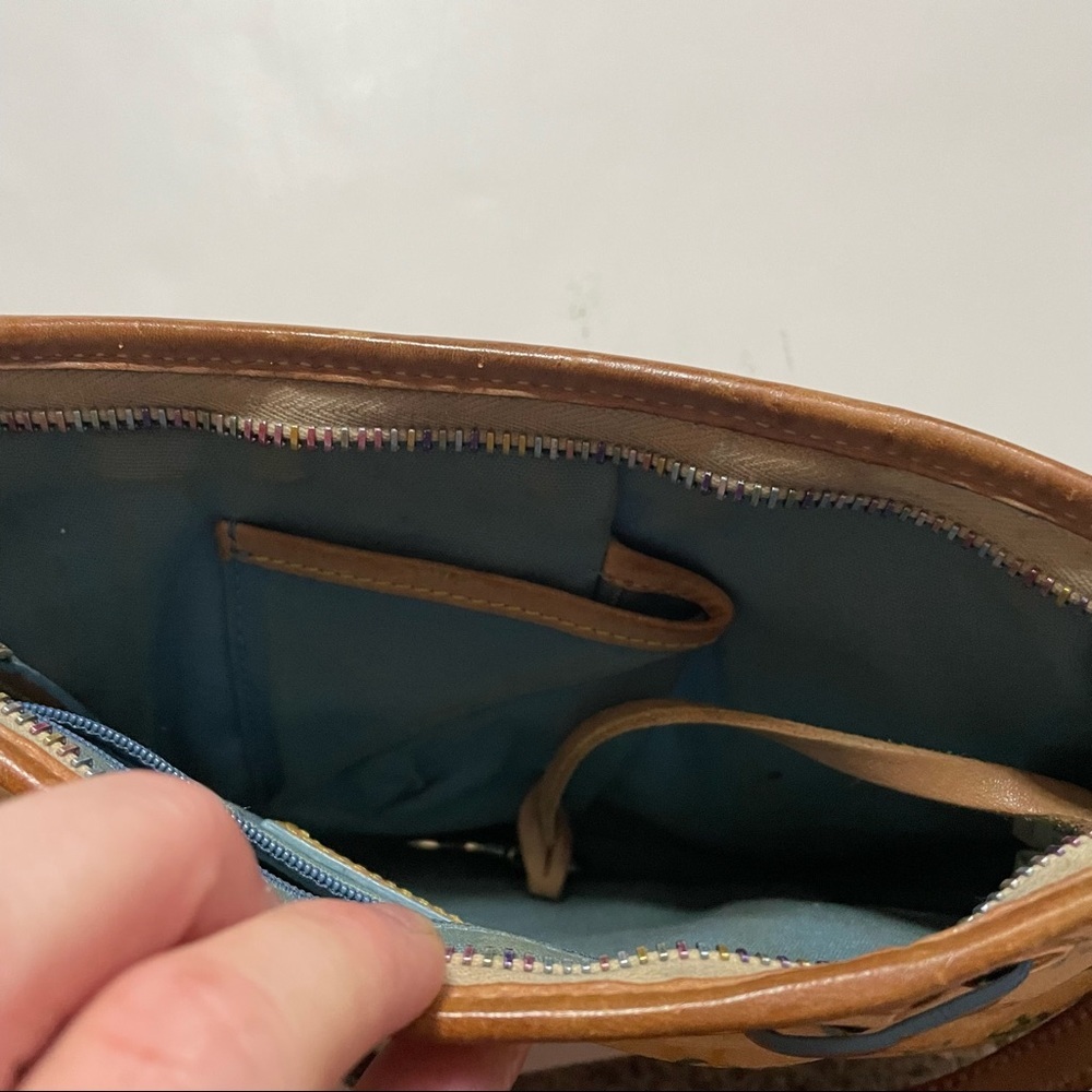 Dooney & Bourke Monogram Insignia Shoulder Bag Purse Authentic Designer Colorful - Picture 8 of 12